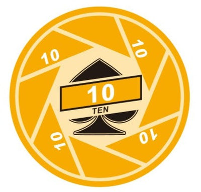 $10 Turbo Ceramic 10 Gram Poker Chips