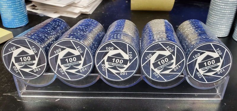 $100 Turbo Ceramic 10 Gram Poker Chips