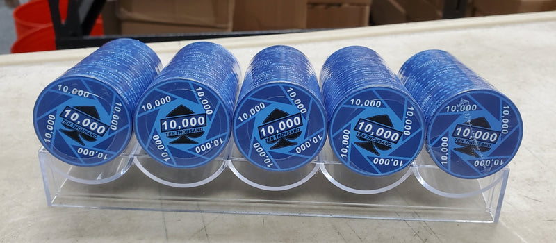$10,000 Turbo Ceramic 10 Gram Poker Chips