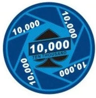 $10,000 Turbo Ceramic 10 Gram Poker Chips