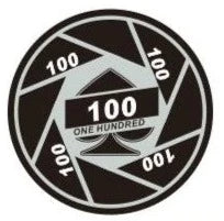 $100 Turbo Ceramic 10 Gram Poker Chips