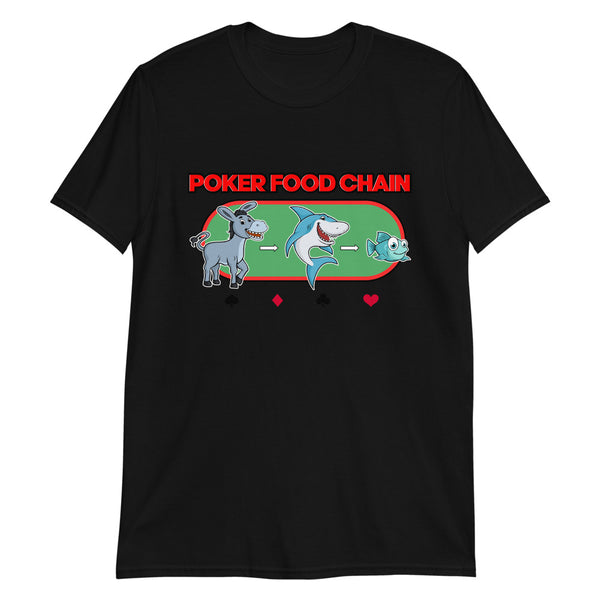 Poker Food Chain Short-Sleeve Unisex T-Shirt