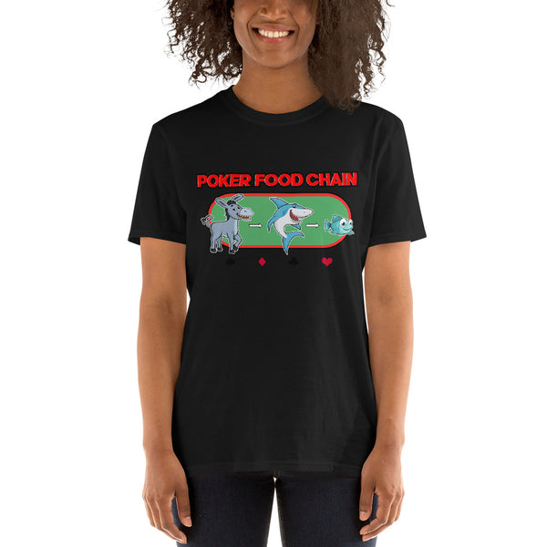 Poker Food Chain Short-Sleeve Unisex T-Shirt