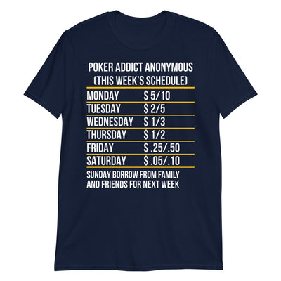 Poker Addict Meetings T-Shirt