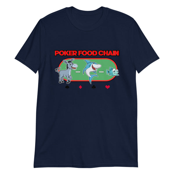 Poker Food Chain Short-Sleeve Unisex T-Shirt