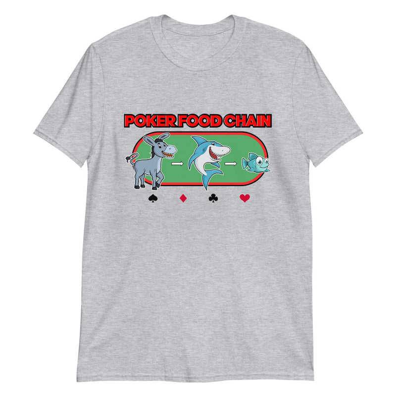 Poker Food Chain Short-Sleeve Unisex T-Shirt